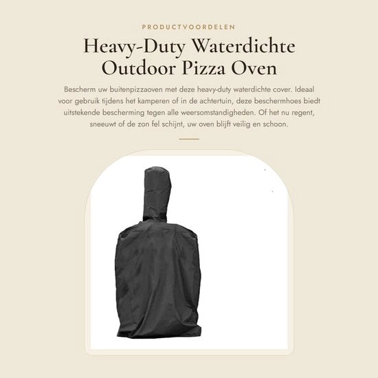 Copertura per forno a pizza impermeabile - Protezione per forno a grill - Tela oxford - Protezione da pioggia/neve - 160x37x50 cm - Nero - Copertura per forno a grill
