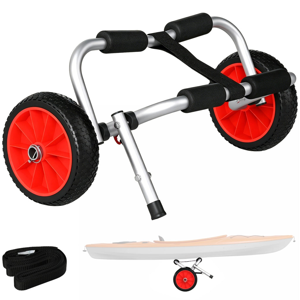 Carrello Trasporto Kayak Pieghevole ¨C Xylo ¨C Capacit¨¤ 70kg con Ruote 62x35x30cm