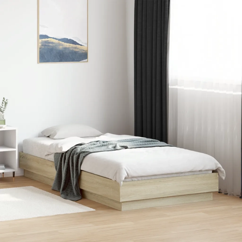 Giroletto con LED Rovere Sonoma 90x190 cm 839541