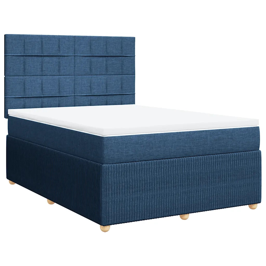Giroletto a Molle con Materasso Blu 140x190 cm in Tessuto 3294357