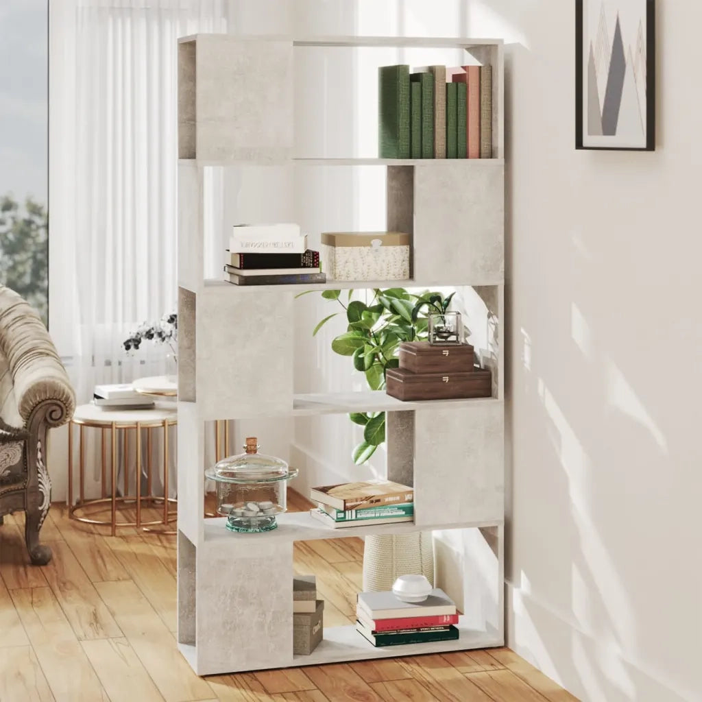 Libreria/Divisorio Grigio Cemento 80x24x155 cm in Truciolato 809147