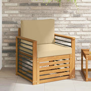 Set di divani da esterno Legno di Acacia Massello e Poliestere 3436368