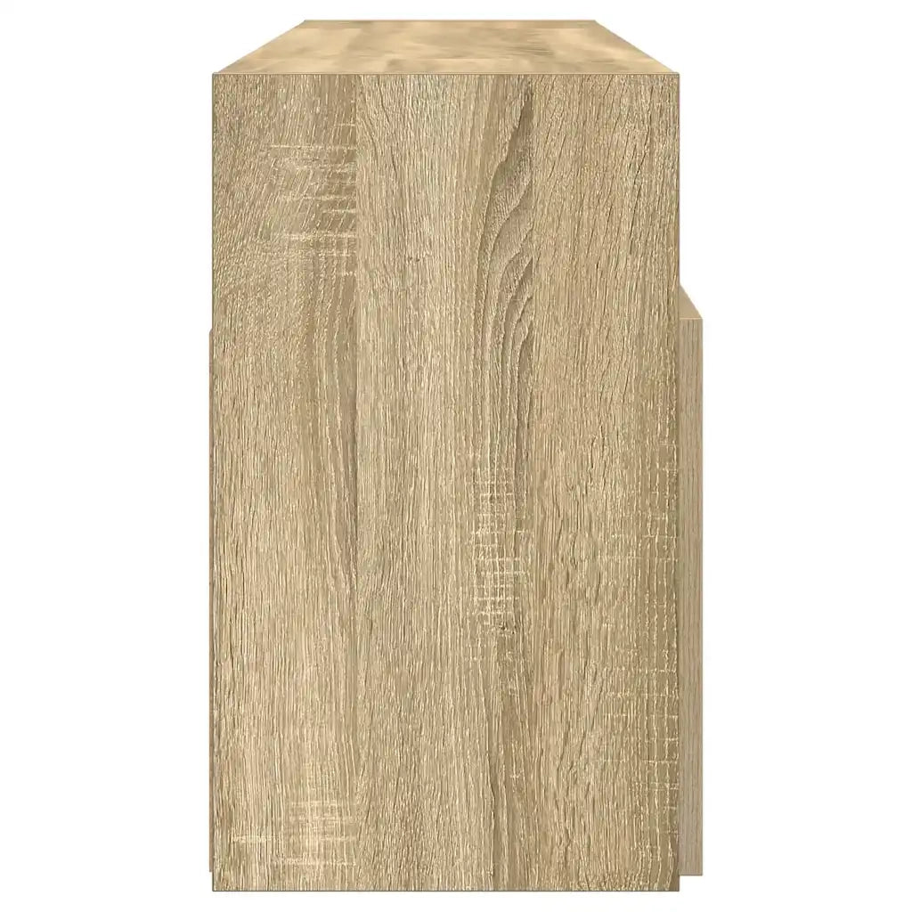 Mobile Porta TV con Luci LED-Credenza TV Rovere Sonoma 120x30x50 cm