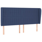 Testiera | Testata ad Orecchio Blu 203x23x118/128 cm in Tessuto