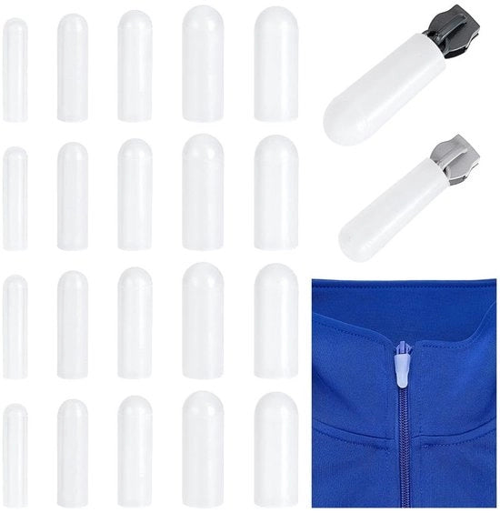 Ritmetalli Raccordi 25 pezzi - Silicone - Riduzione rumore - Raccordi a scorrimento - Organizzatore per cucito - Utilizzo domestico - Raccordi per abbigliamento