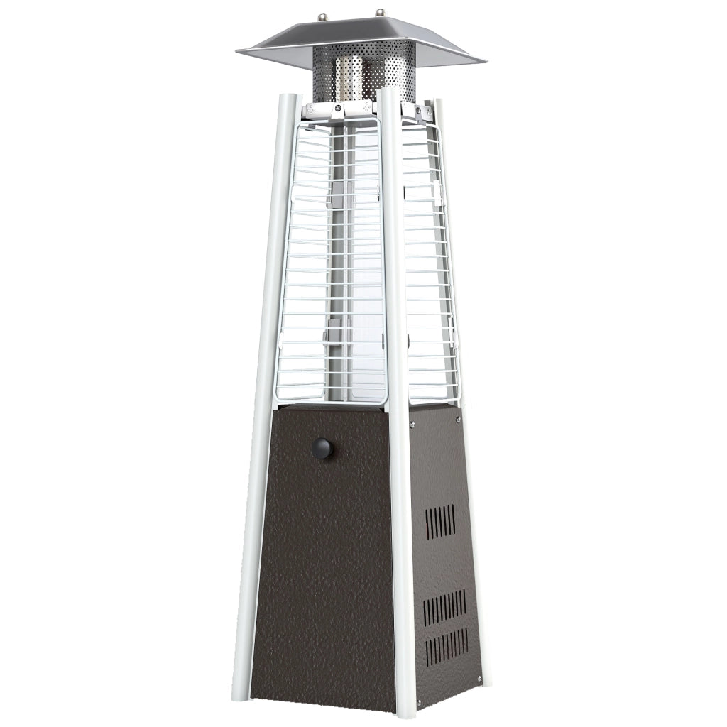 Stufa a Gas Butano Portatile ¨C Minimal ¨C 3000W Temperatura Regolabile Sistema Antivoltamento Argento Bronzo