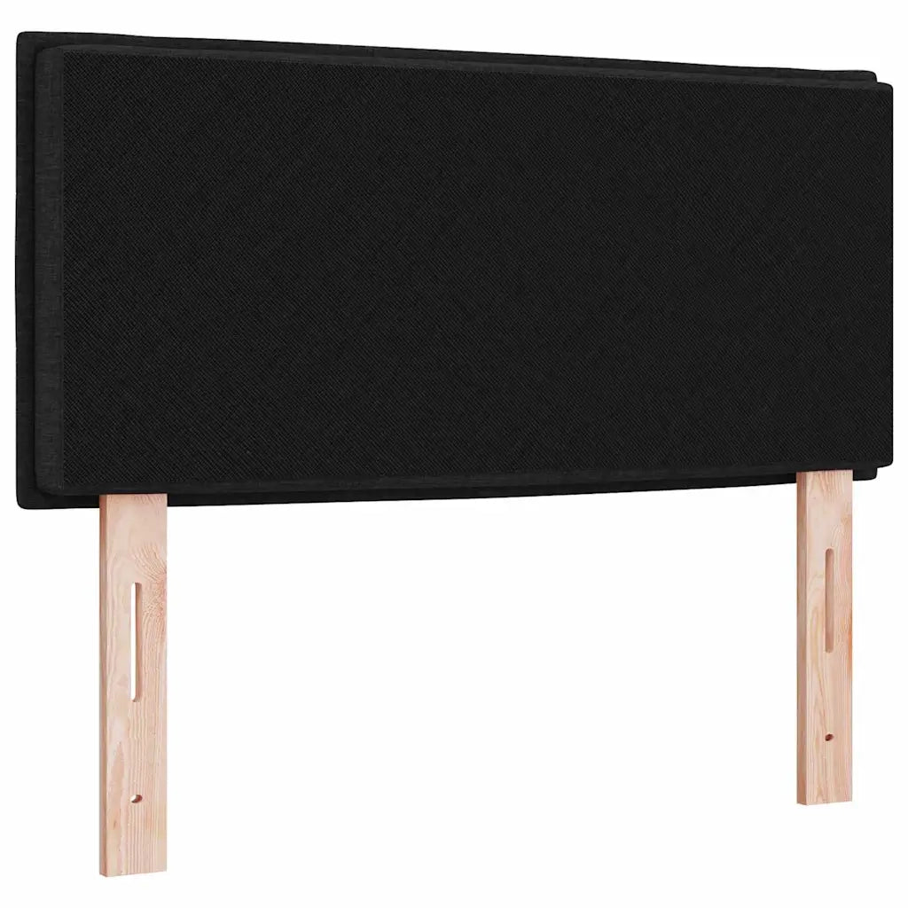 Testiera LED con strisce LED con testiera Nero 90 cm Tessuto 3337973