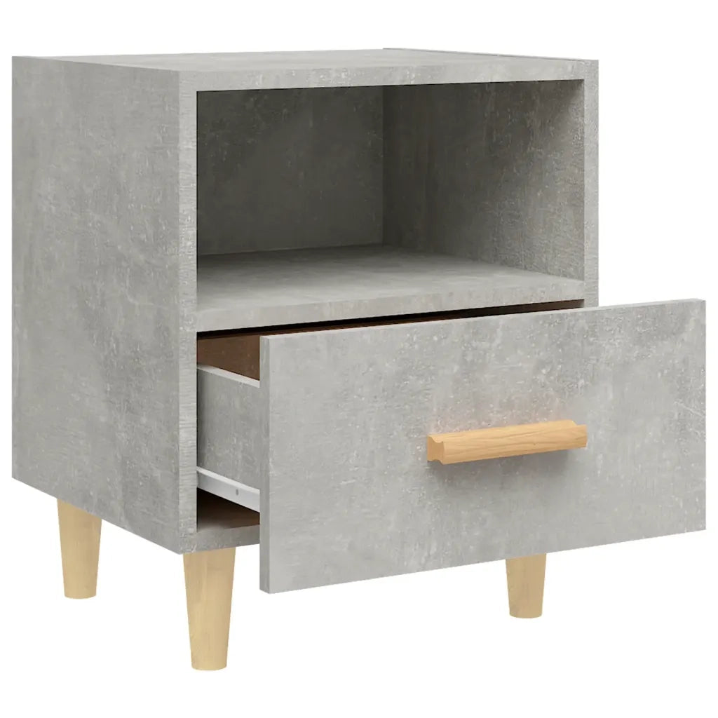 Comodino Grigio Cemento 40x35x47 cm 812014