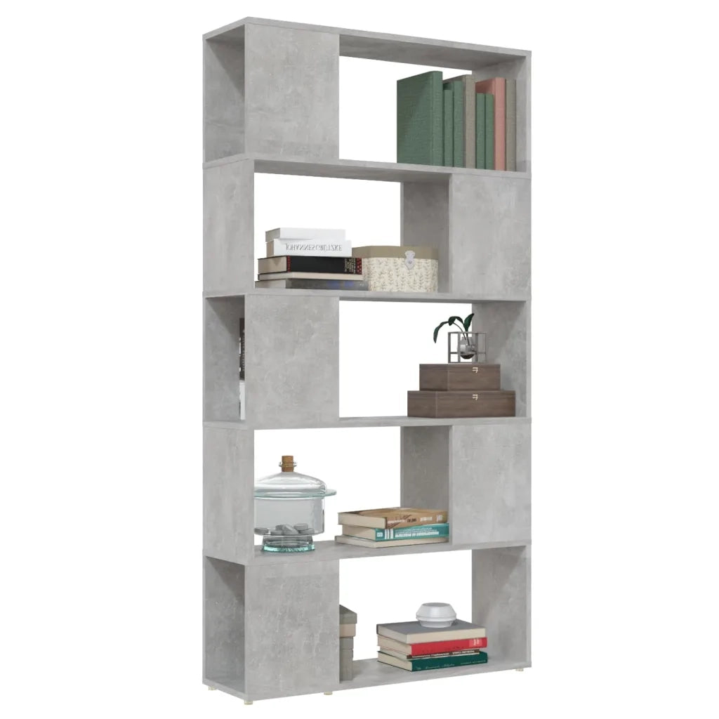 Libreria/Divisorio Grigio Cemento 80x24x155 cm in Truciolato 809147