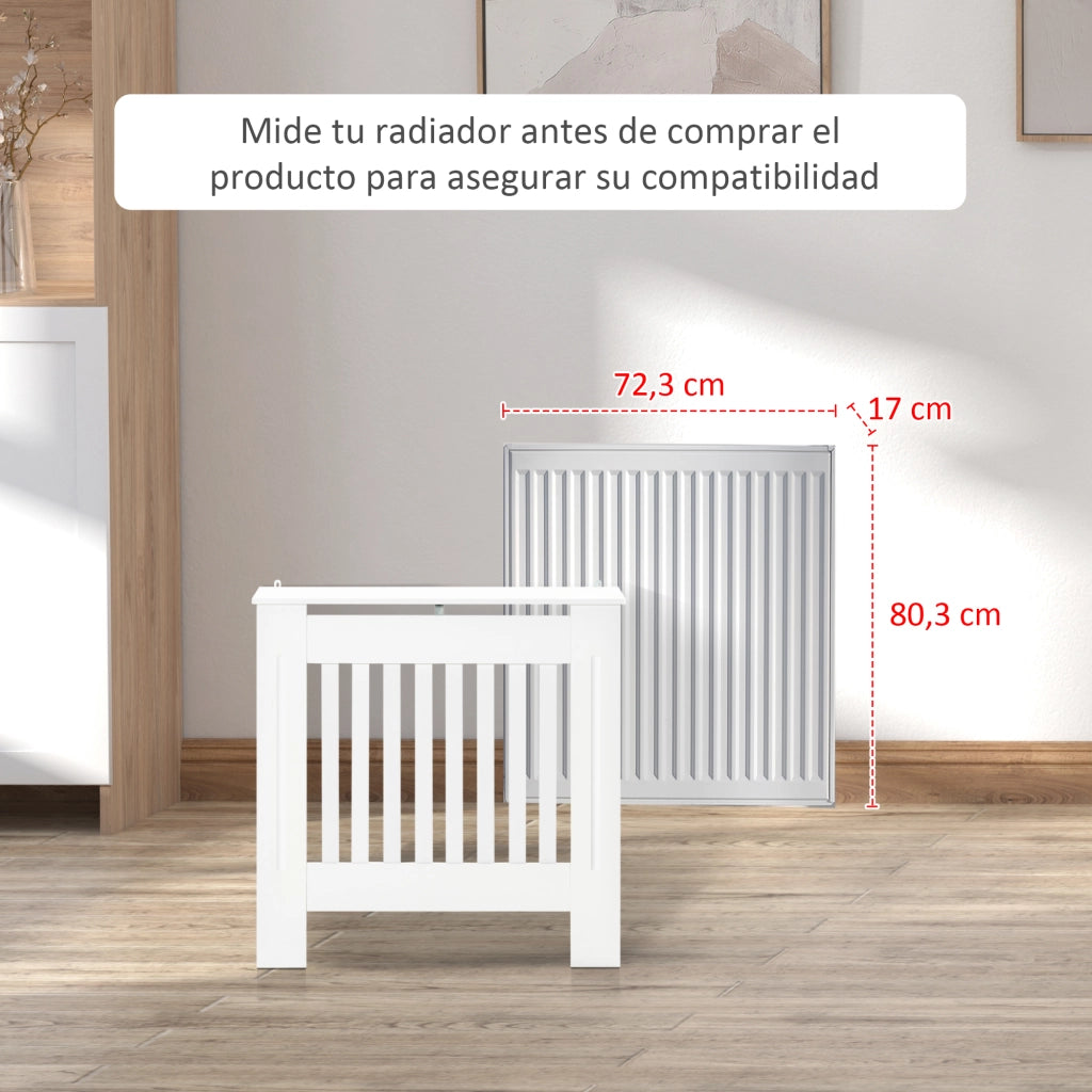 Mobile TV per termosifone ¨C Minimal ¨C 78x19x81 cm bianco