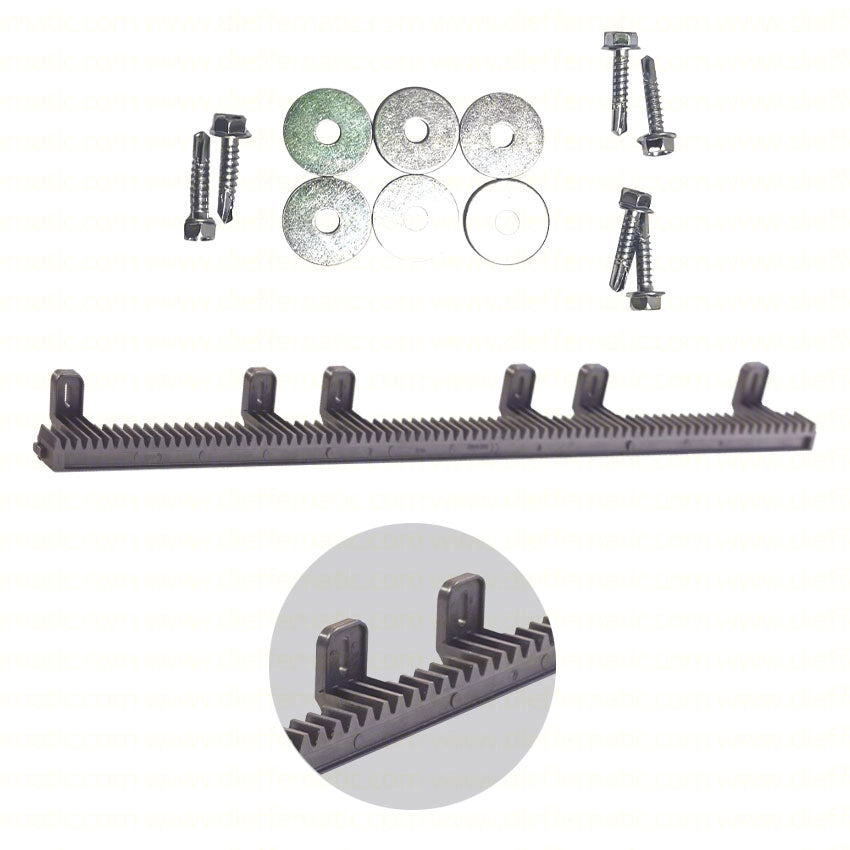 CREMAGLIERA NYLON PER CANCELLO SI ADATTA A FAAC 4901204 CYCLO DELTA2 PRATICO KIT