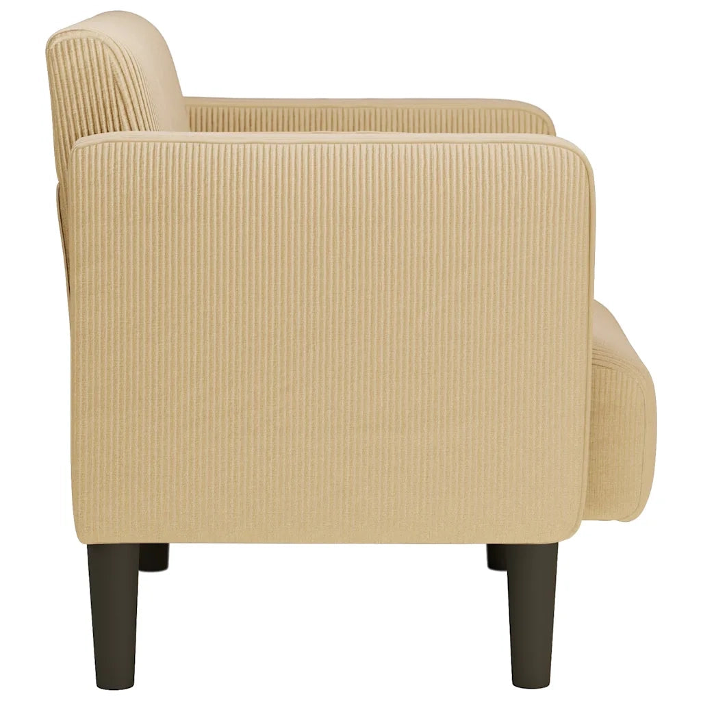 Divano Sedia con Braccioli Verde Grigio 54 cm Tessuto 4100519