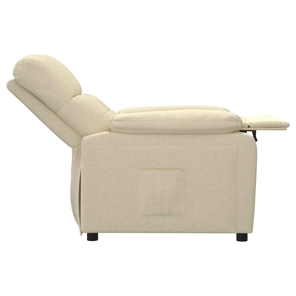 Poltrona Reclinabile in Tessuto Crema 348284