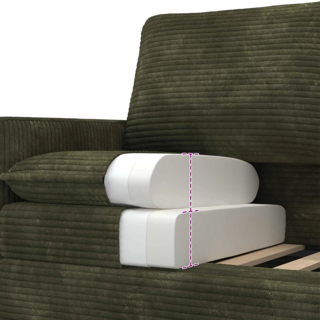 Set di divani 2 pcs Verde Poliestere 3417099