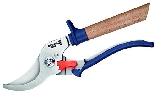 OPINEL 1627 Forbici da Potatura Ardoise Lama Acciaio Inossidabile Manico Faggio Poliamide Regolazione 3 Posizioni Sistema Bloccaggio Chiuso colore Blu