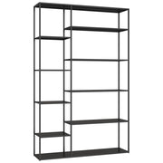 ELISABETH, libreria in metallo nero alta 189 cm