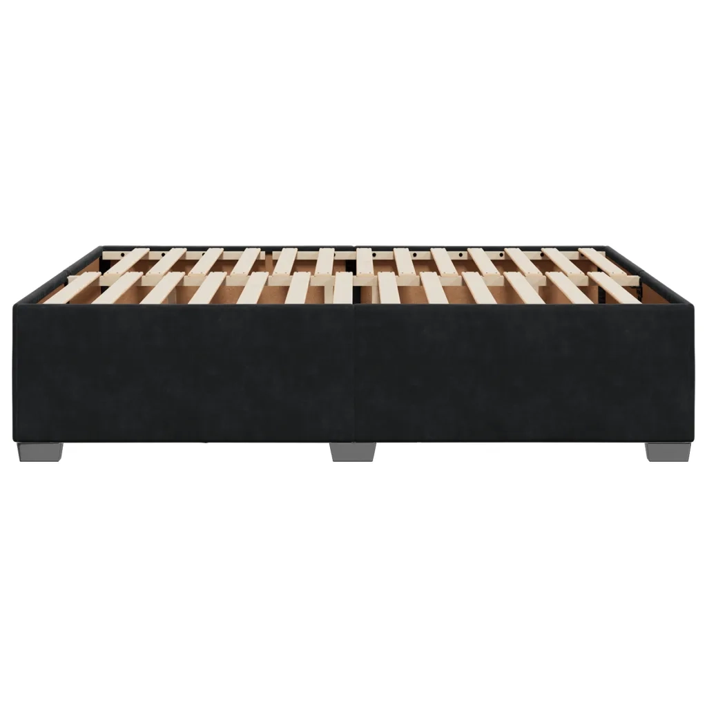 Giroletto senza Materasso Nero 140x200 cm in Velluto 3284639