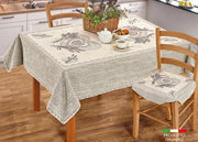 Tovaglia Copritavolo Centrino Runner Tavola Fantasia Floreale Lavanda Made Italy - 140x180 - Lavanda