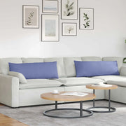 Cuscini da Divano 2 pcs Blu jeans 120 x 40 cm Tessuto 42013796