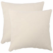 Federa 2 pcs HEERLEN Crema 80 x 80 cm Bouclé 913607