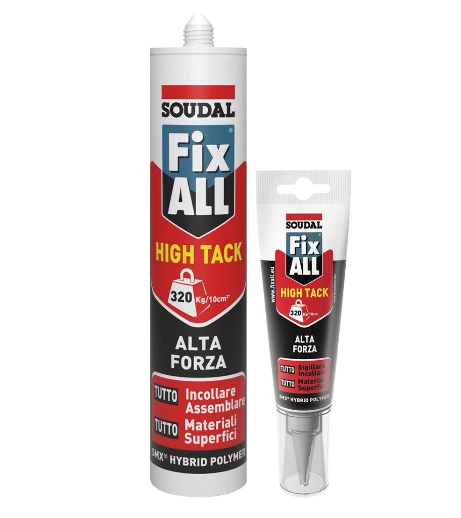 ADESIVO SIGILLANTE 'FIX ALL HIGH TACK' SOUDAL 125 ml - Bianco - SOUDAL