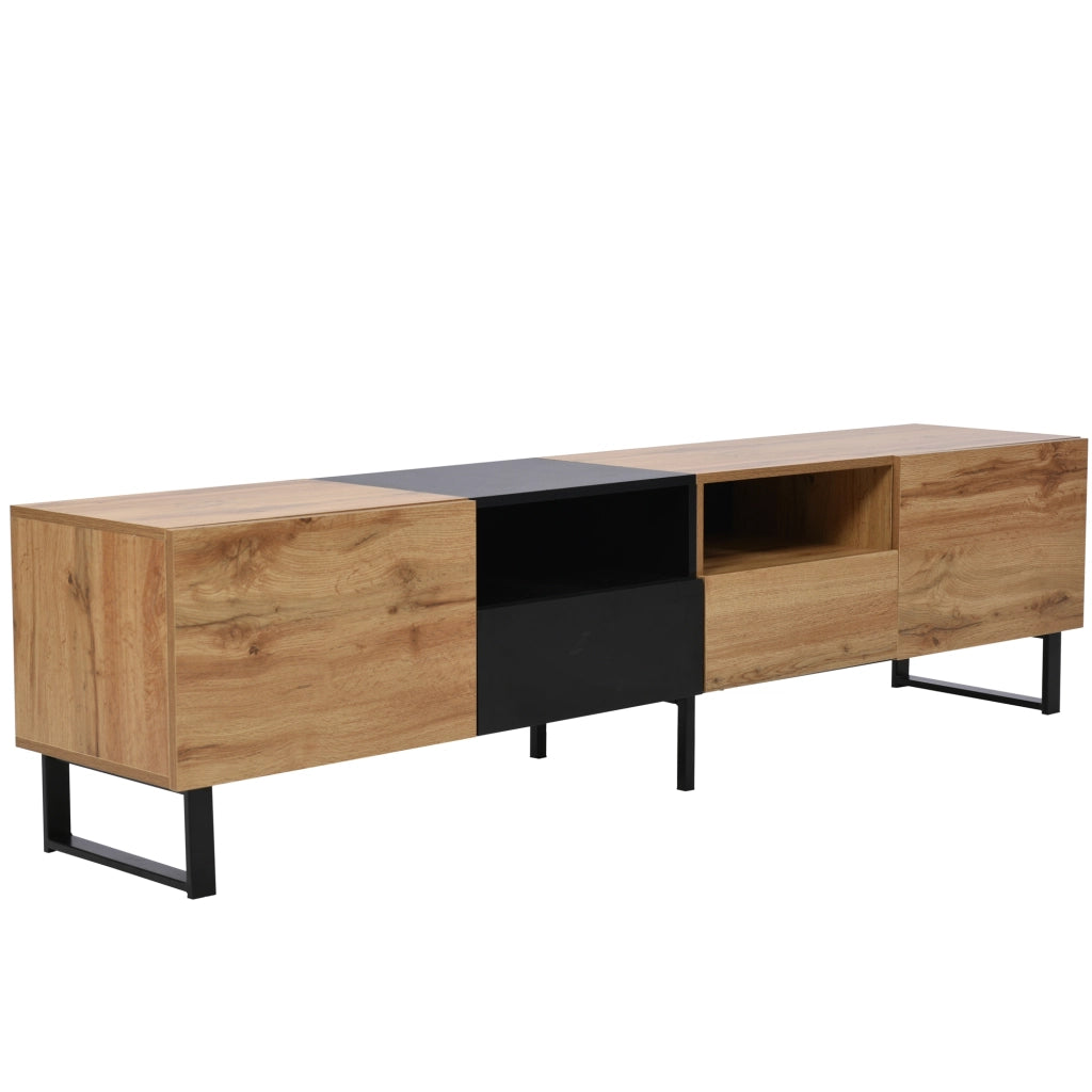 Mobile TV ¨C MINIMAL ¨C Nero, Legno, con Ripiani