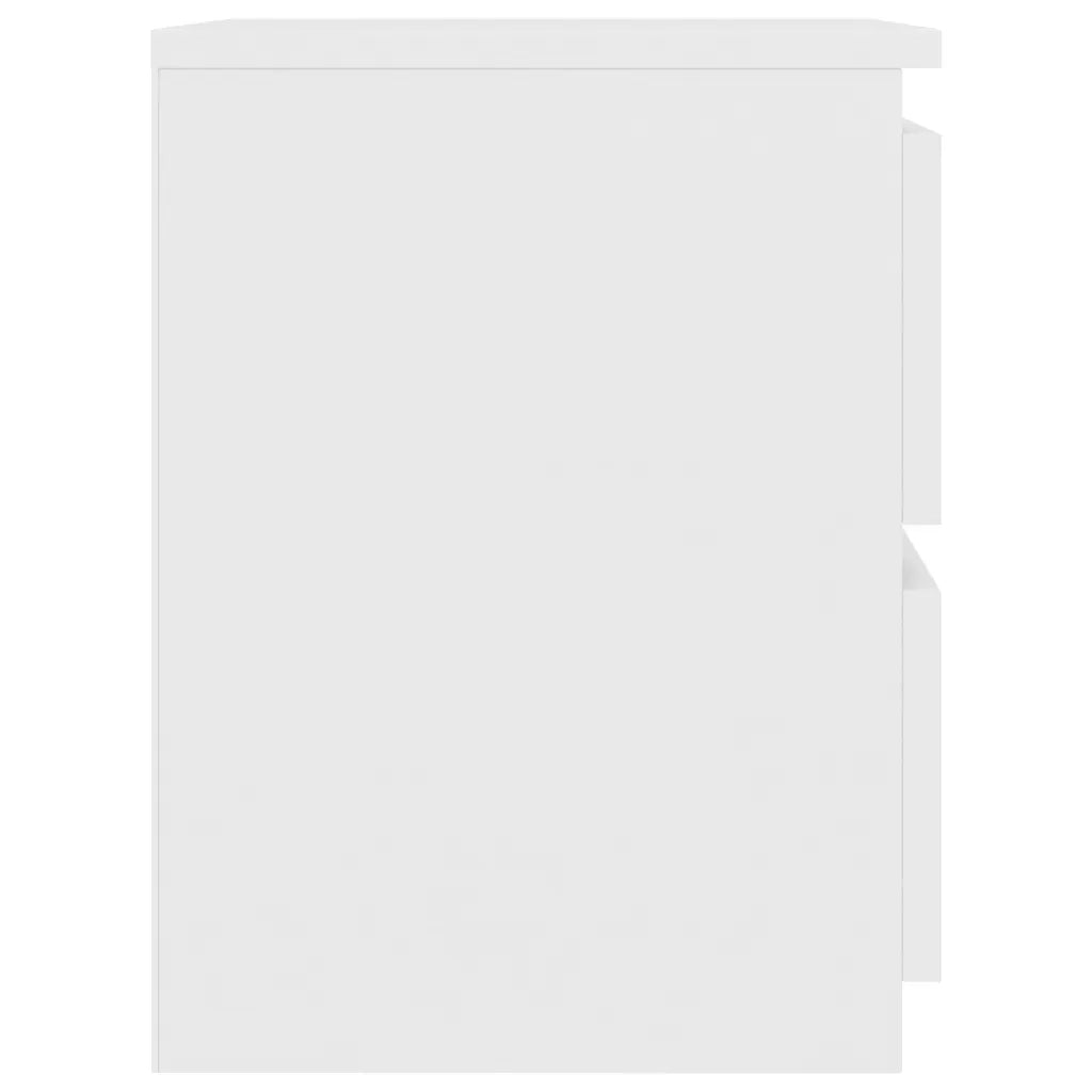 Comodino Bianco 30x30x40 cm Legno Ingegnerizzato 800513