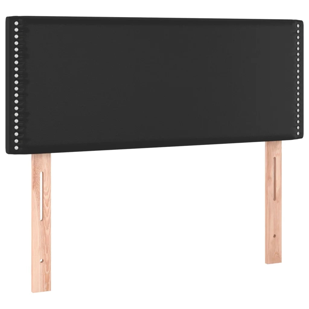 Testiera Nero 90x5x78/88 cm in Similpelle 345892