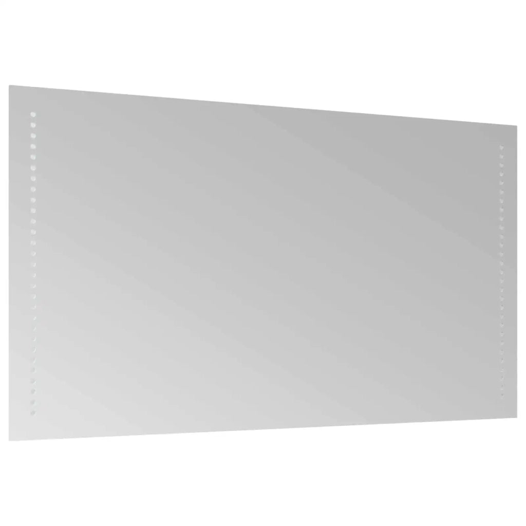 Specchio da bagno LED Trasparente 90 x 50 cm vetro temperato 42045782