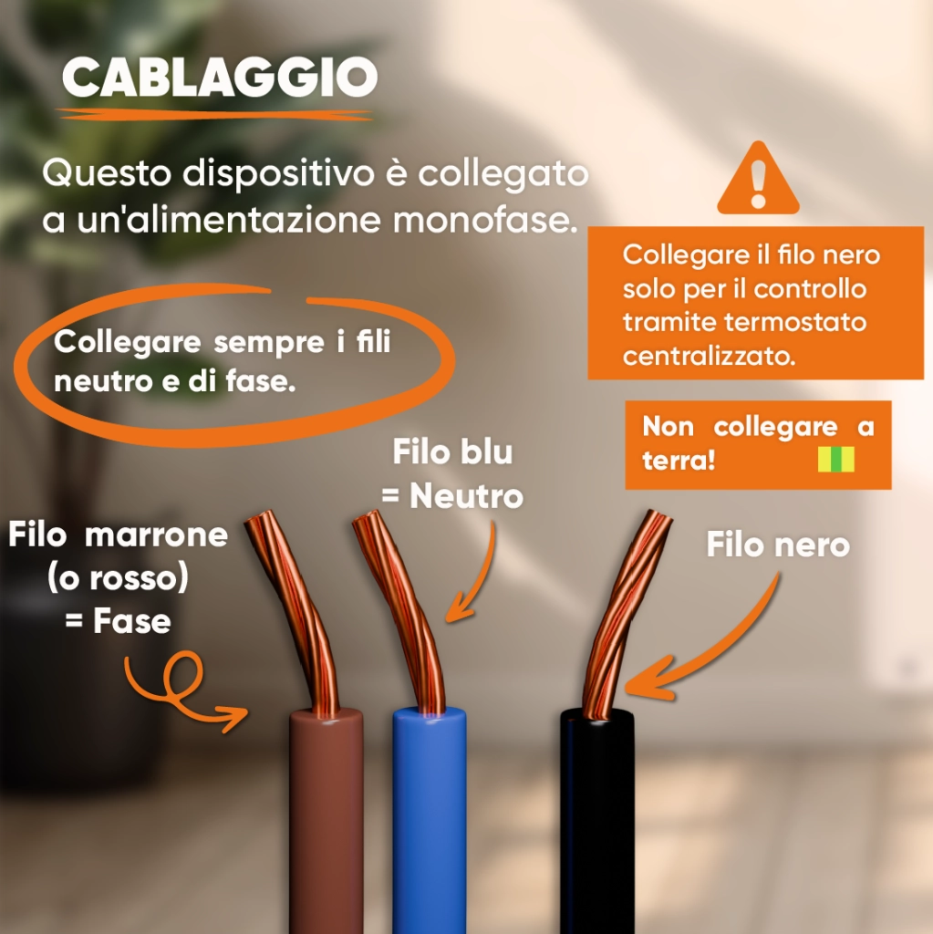Radiatore elettrico pannello radiante NF HOM'Y VAIL 1000W