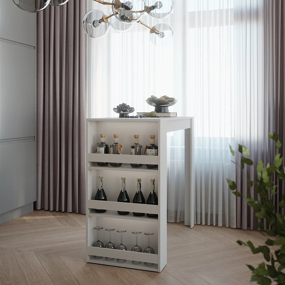 Vicco Tavolo da bar Bianco 57 x 117 cm