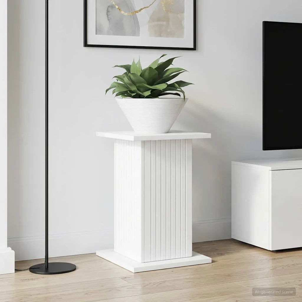 Supporto per piante | Sostegno per piante 2 pz Bianco Lucido 30,5 x 30 x 43 cm