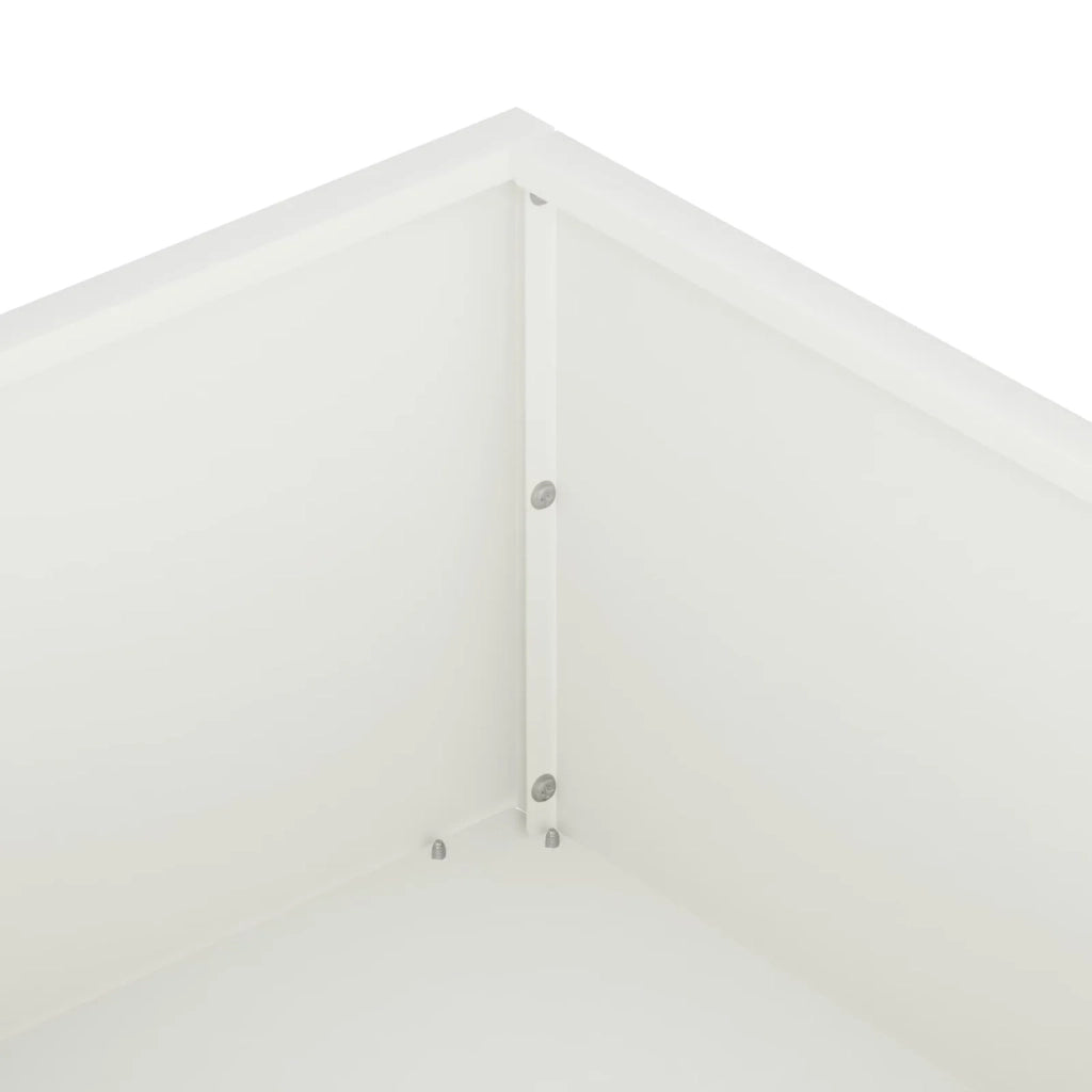 Vaso da giardino 2 pz Bianco 100 x 100 x 20 cm 8005025