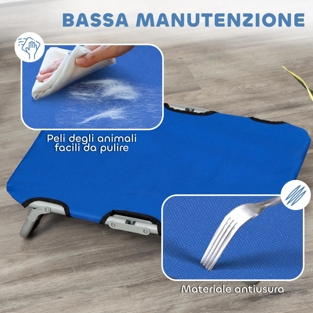 Brandina per Cani Pieghevole ¨C Minimal ¨C Blu 59x46x15 cm