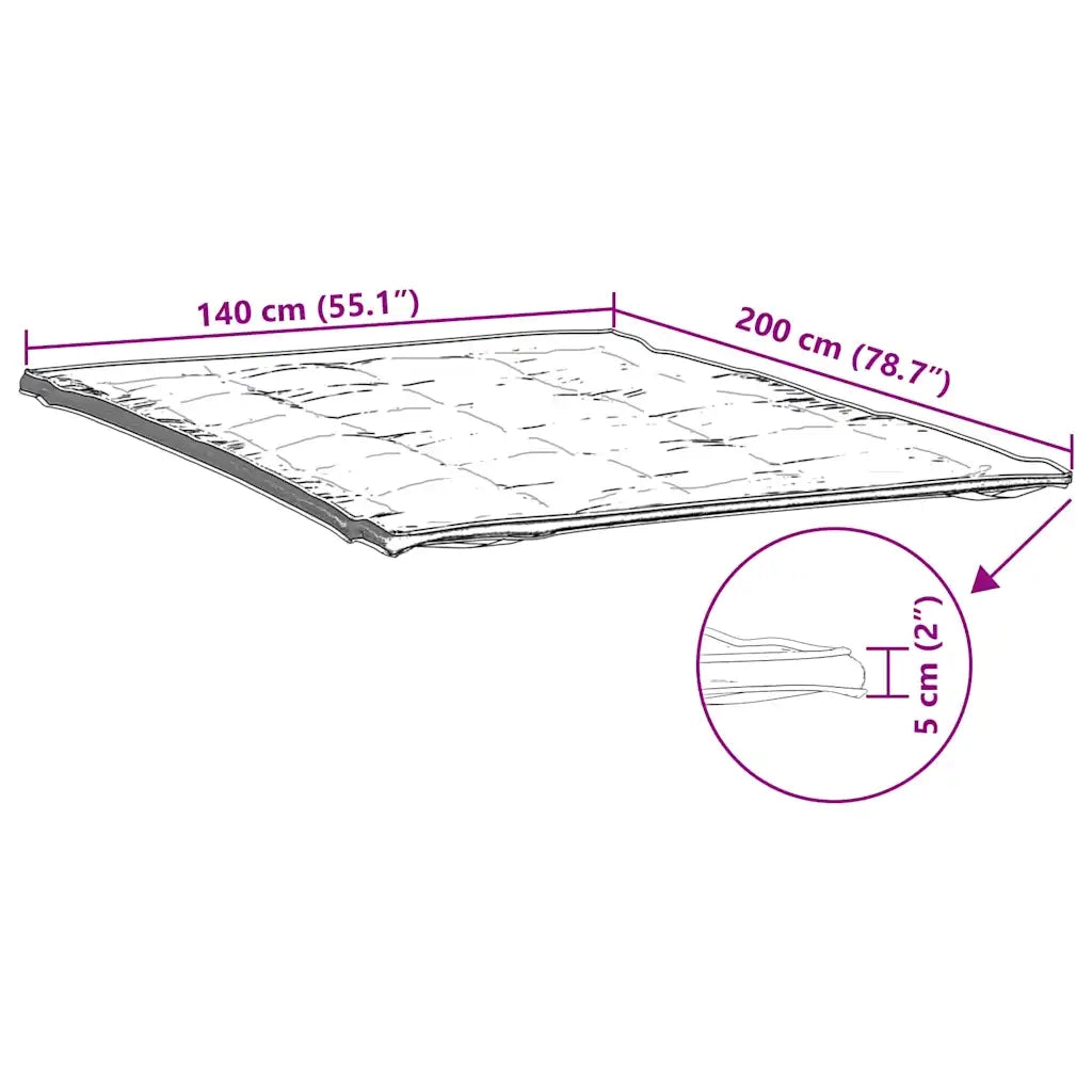 Coprimaterasso Bianco 140x200 cm 4100188