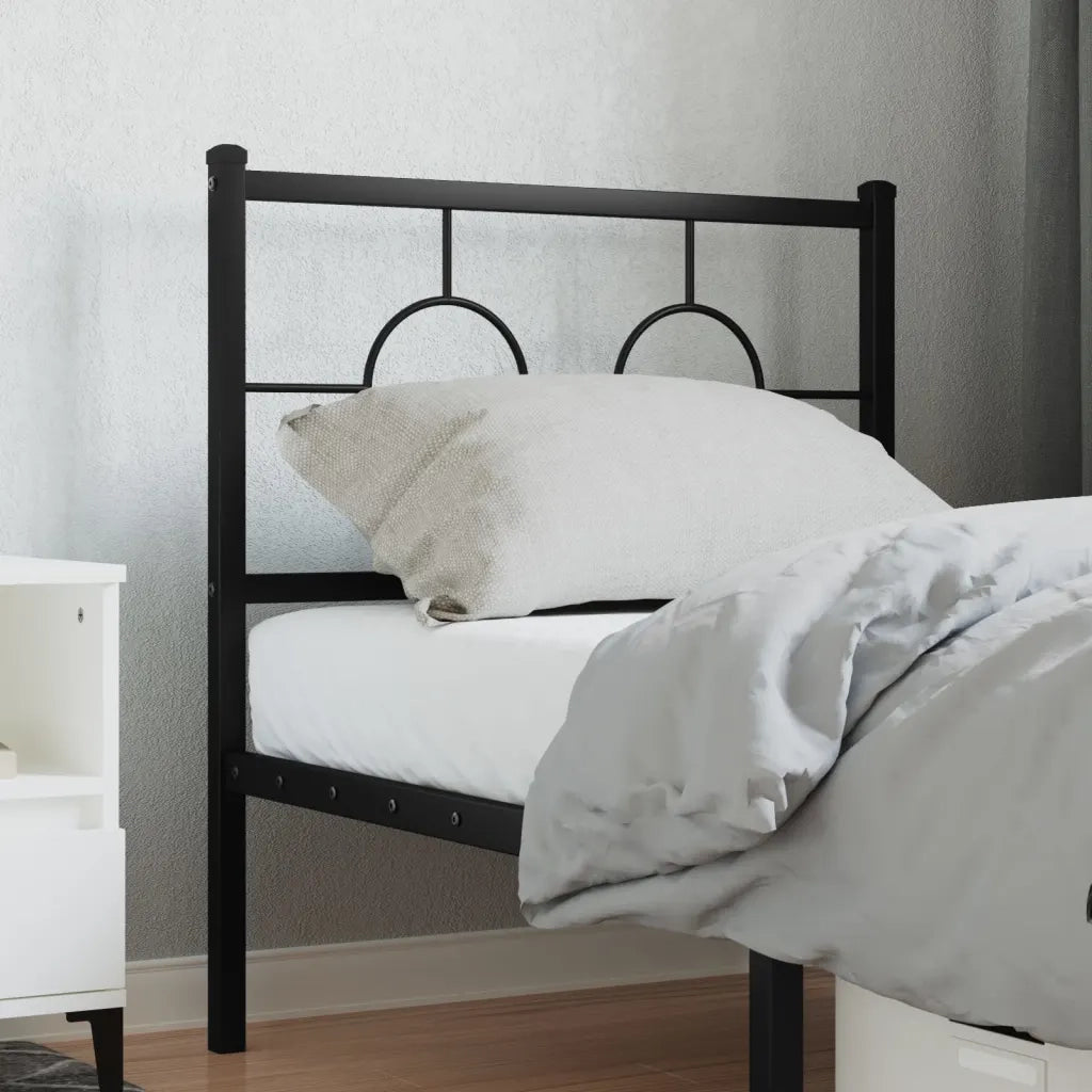 Testiera di Ricambio in Metallo Nero 80 cm 376253