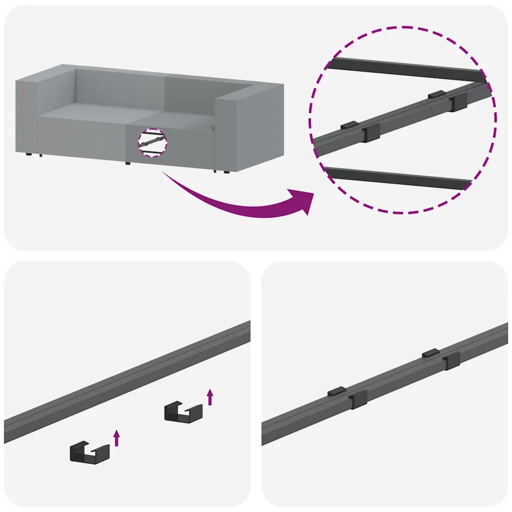 Modulo Terminale Bracciolo Divano Modulare con Cuscini 100 cm CFW5126968
