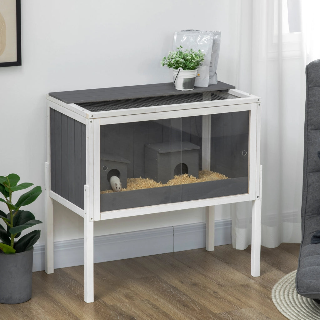 Casetta per criceti ¨C zephmum ¨C grigio e bianco