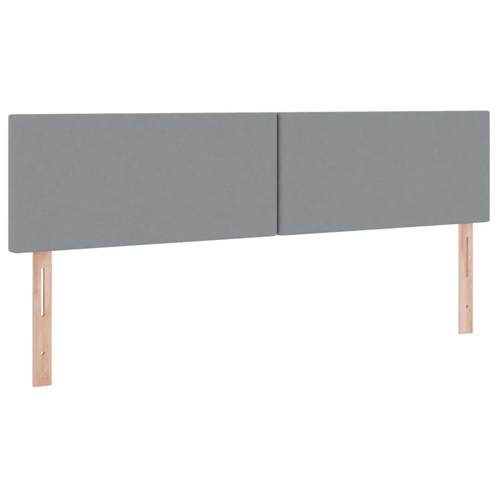 Letto con contenitore e LED Grigio chiaro 160 x 200 cm Tessuto 3371091
