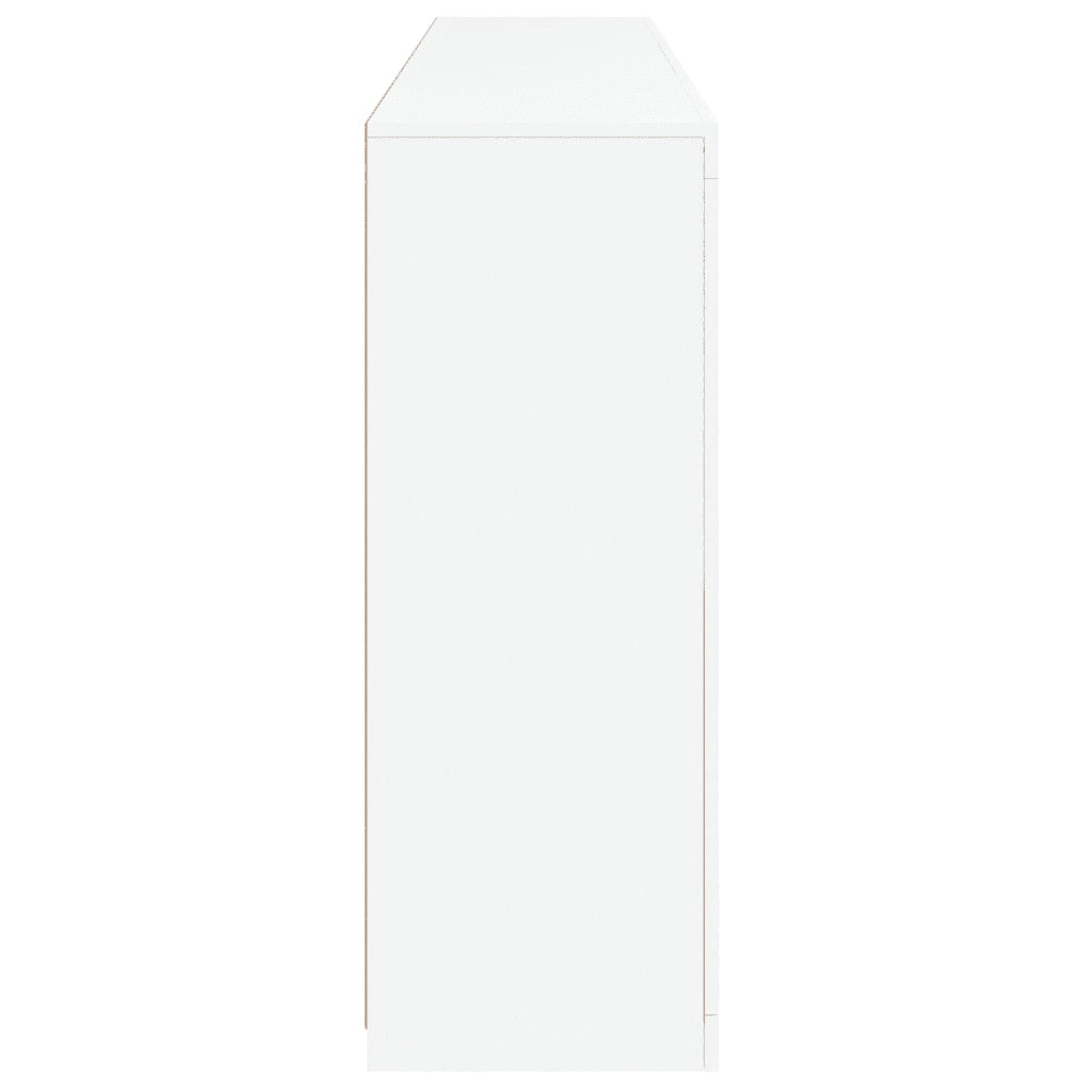Credenza con Luci LED Bianca 181,5x37x100 cm