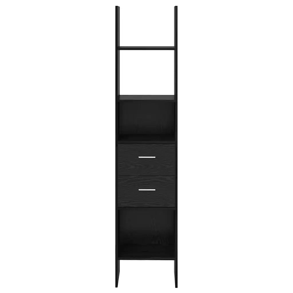 Armadio per Libri Rovere nero 40 x 35 x 180 cm 875441