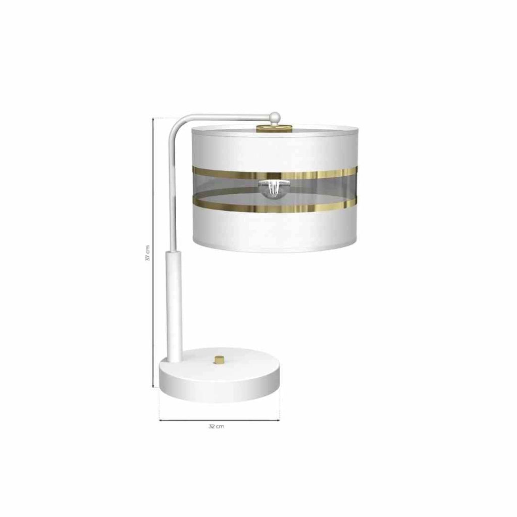Lampada da tavolo Milagro ULTIMO MLP7354 bianca E27