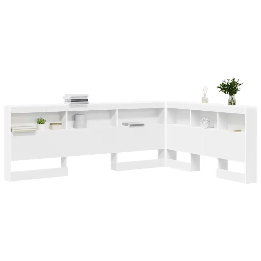 Testata contenitore Bianco 140 cm Legno multistrato 3335541