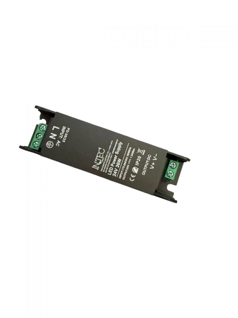 Alimentatore Trasfotrmatore Driver Strisce Led Slim 24v 36w 1.5a
