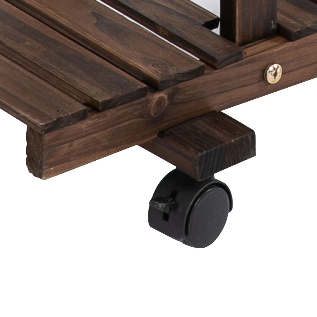 Scaletta per piante 6 ripiani con ruote ¨C Minimal ¨C 123,5x33x80 cm