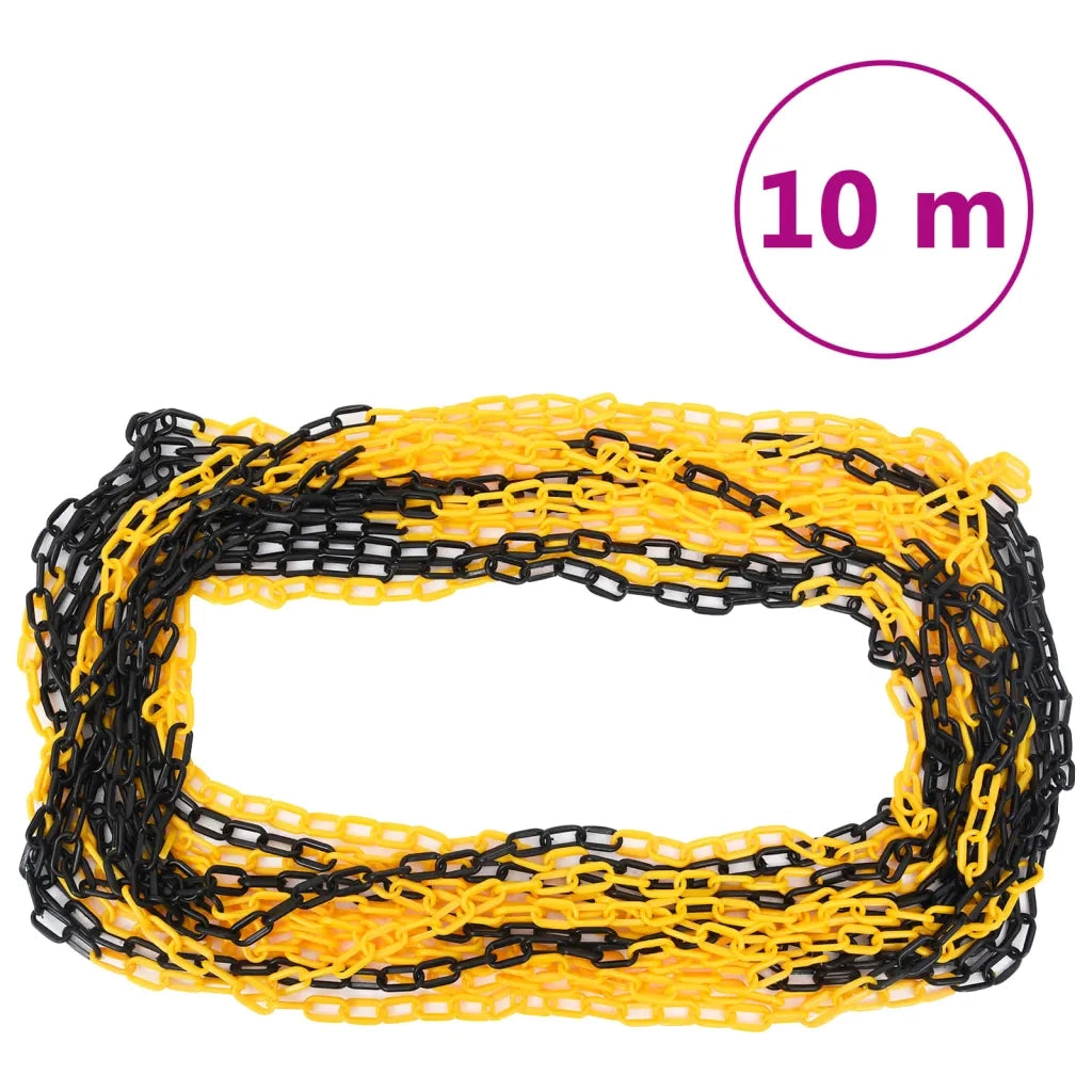 Set di Pali Stradali con Catena in Plastica di 10 m 150957