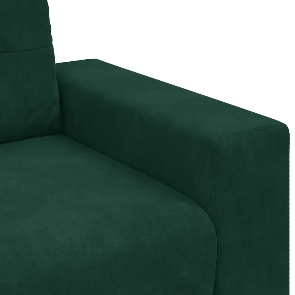 Divano Sedia Verde Scuro 100x78x80 cm Velluto 4105100