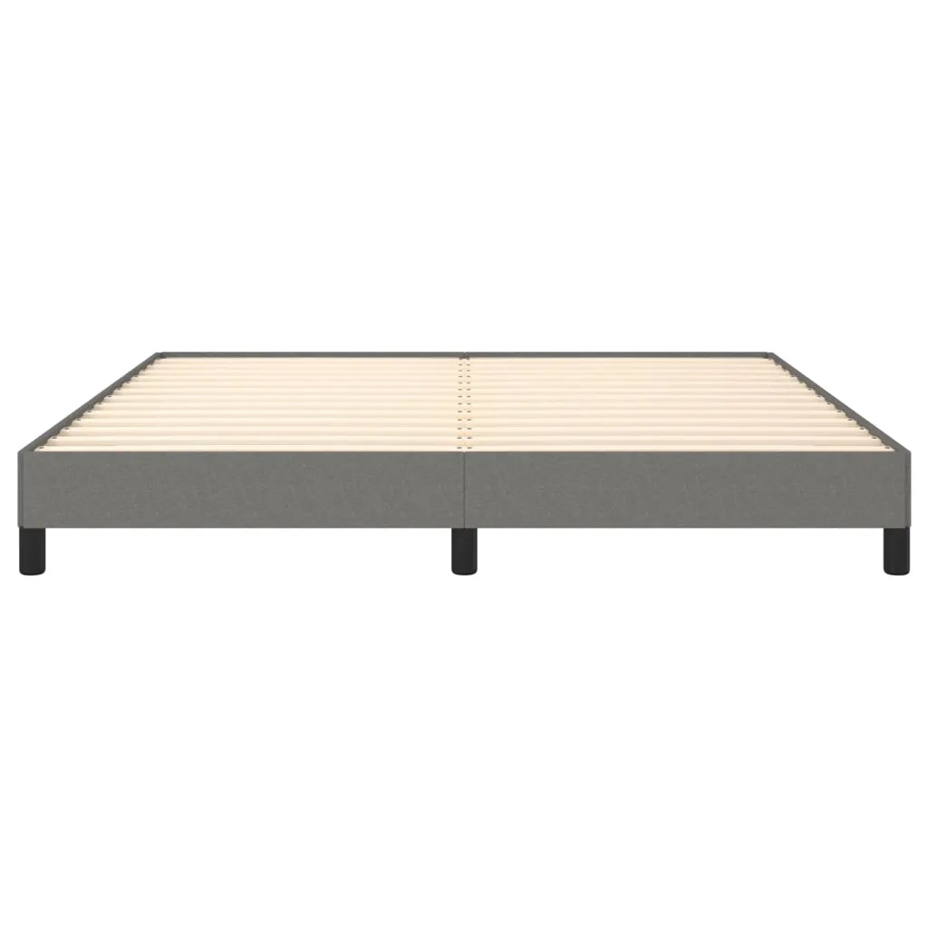 Letto matrimoniale | Letto per adulti | Giroletto senza Materasso Grigio Scuro 160x200 cm Tessuto