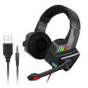 Trade Shop - Cuffie Gaming Con Microfono Per Pc Ps4 Xbox Console Illuminazione Led Rgb Gm301 -