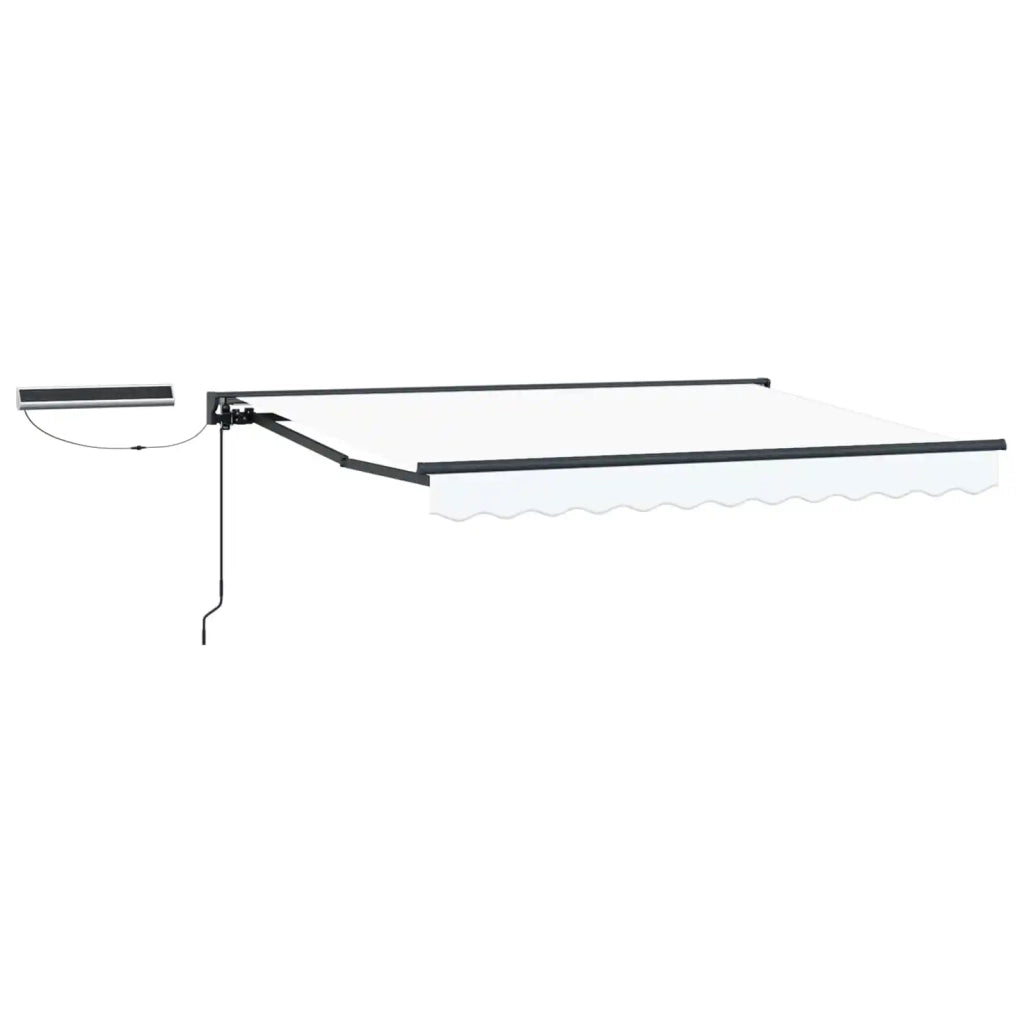 Tettuccio Elettrico Retrattile Bianco e Antracite 3 x 2,5 m 3422011